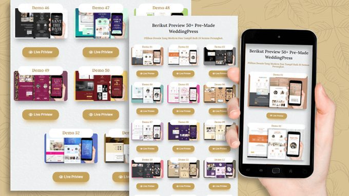 WeddingPress : 50+ Template Undangan Pernikahan Digital