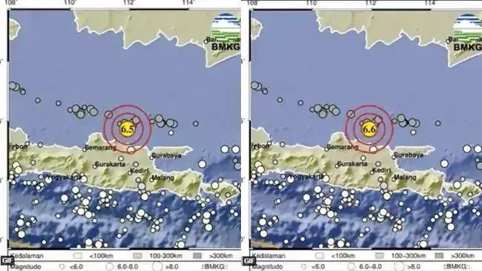 Gempa Tuban Hari Ini 6,6 M (Magnitudo) Guncang Wilayah Tuban