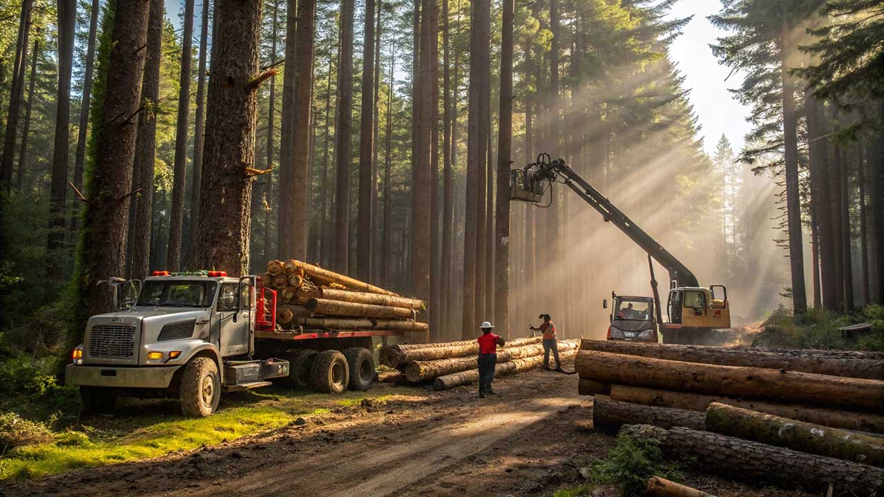Dampak dan Pengelolaan Usaha Ekstraktif Kehutanan serta Penebangan Kayu Secara Berkelanjutan