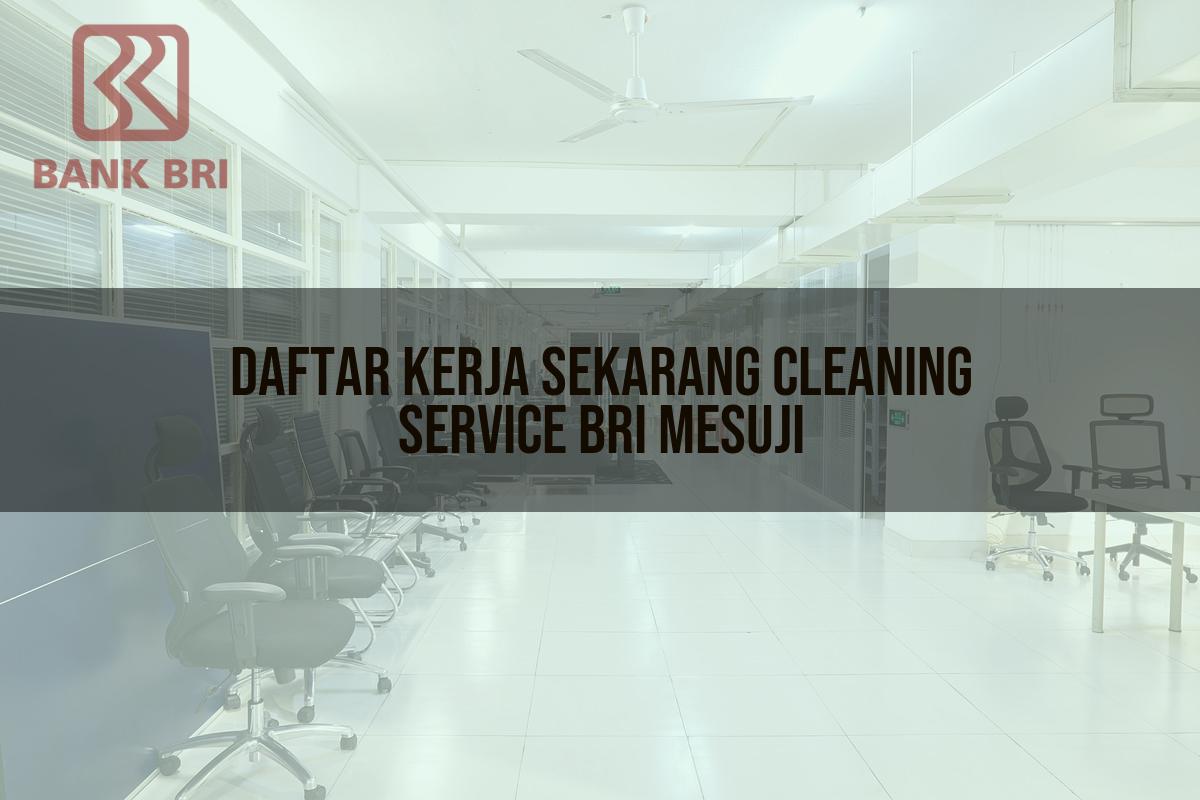 Daftar Kerja Sekarang Cleaning Service BRI Mesuji Tahun 2025