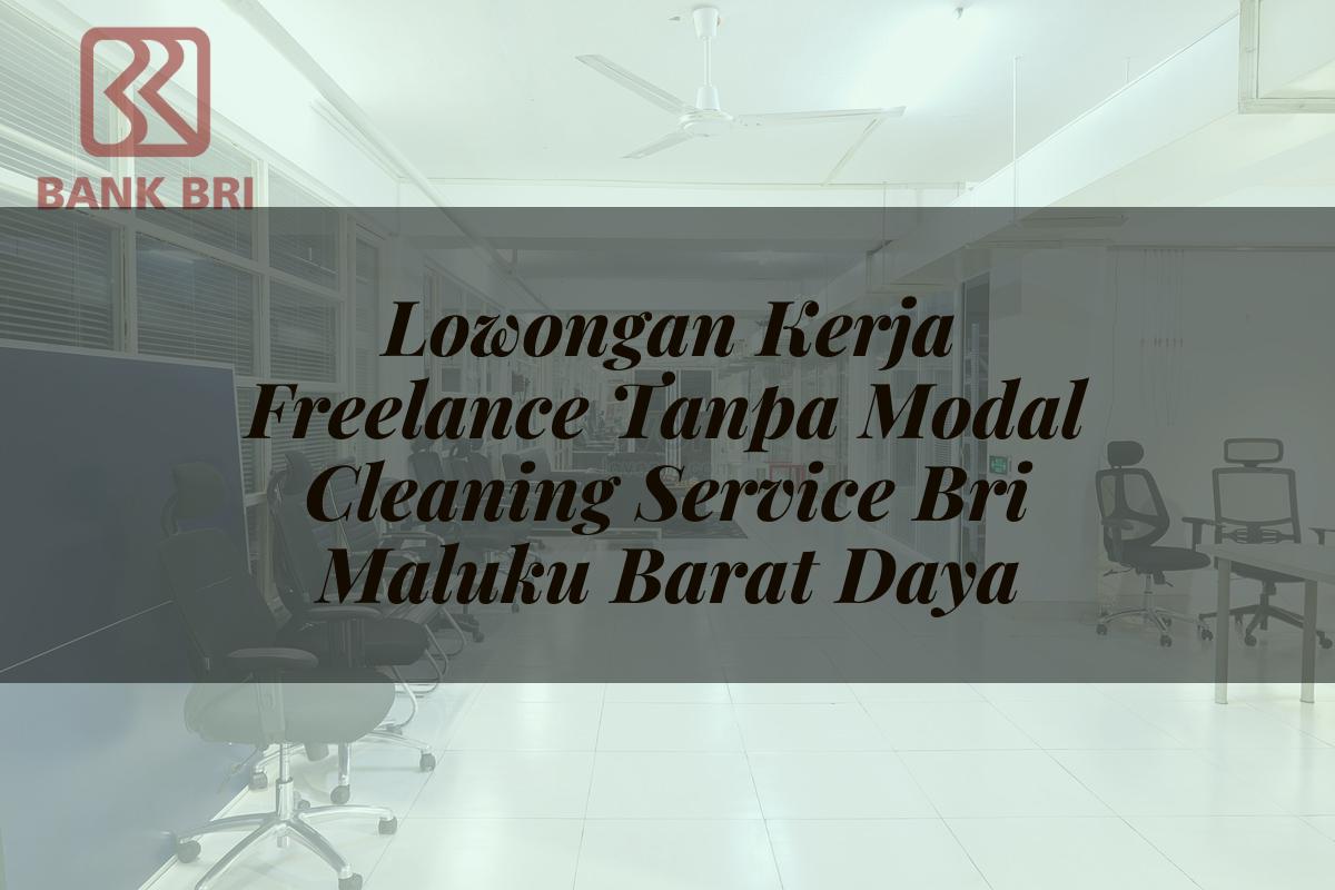 Lowongan Kerja Freelance Tanpa Modal Cleaning Service BRI Maluku Barat Daya Tahun 2025