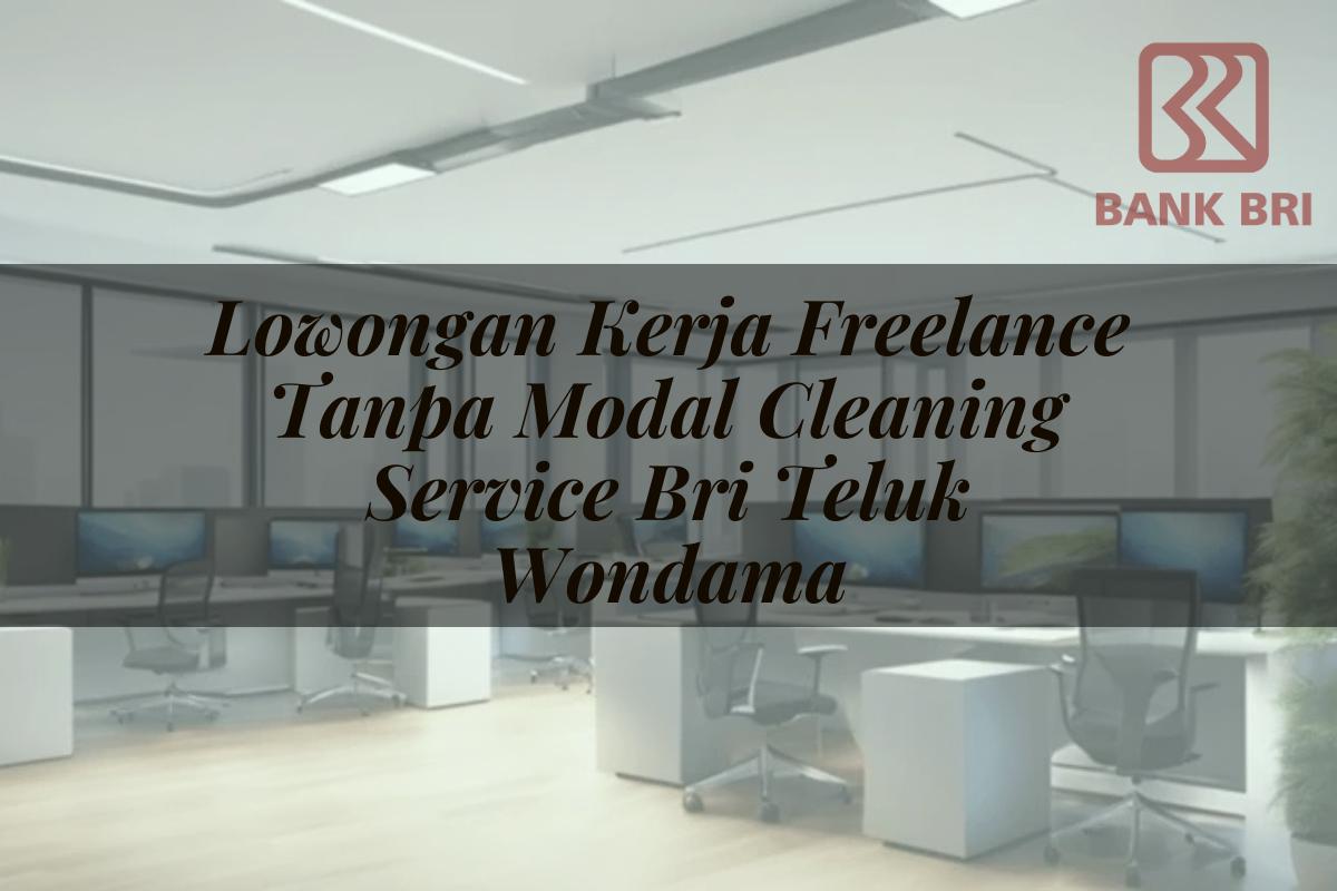 Lowongan Kerja Freelance Tanpa Modal Cleaning Service BRI Teluk Wondama Tahun 2025