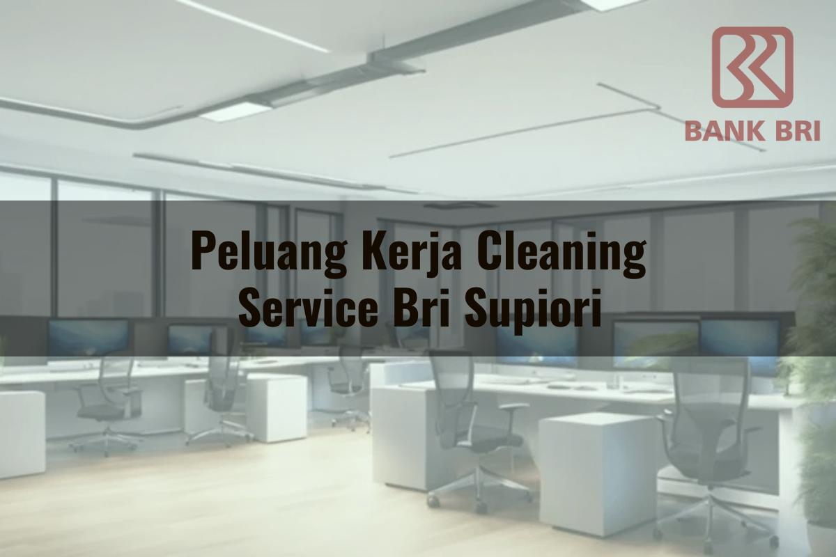 Peluang Kerja Cleaning Service BRI Supiori Tahun 2025